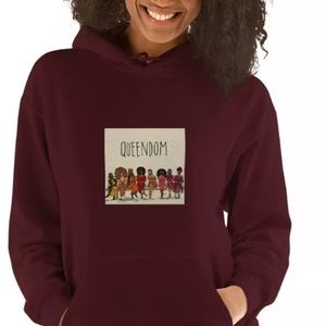 THINK VINTAGE QUEENDOM MELANIN VIBES WOMANS HOODIE